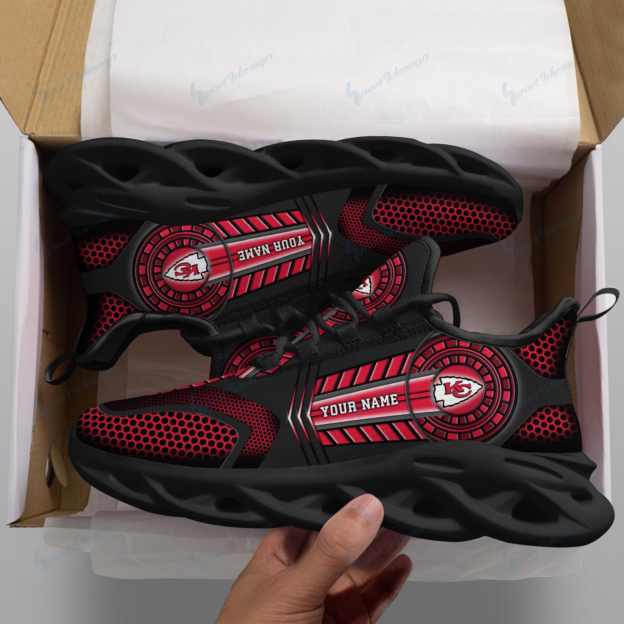 Kansas City Chiefs NFL Max Soul Shoes Sneakers For Men And Women