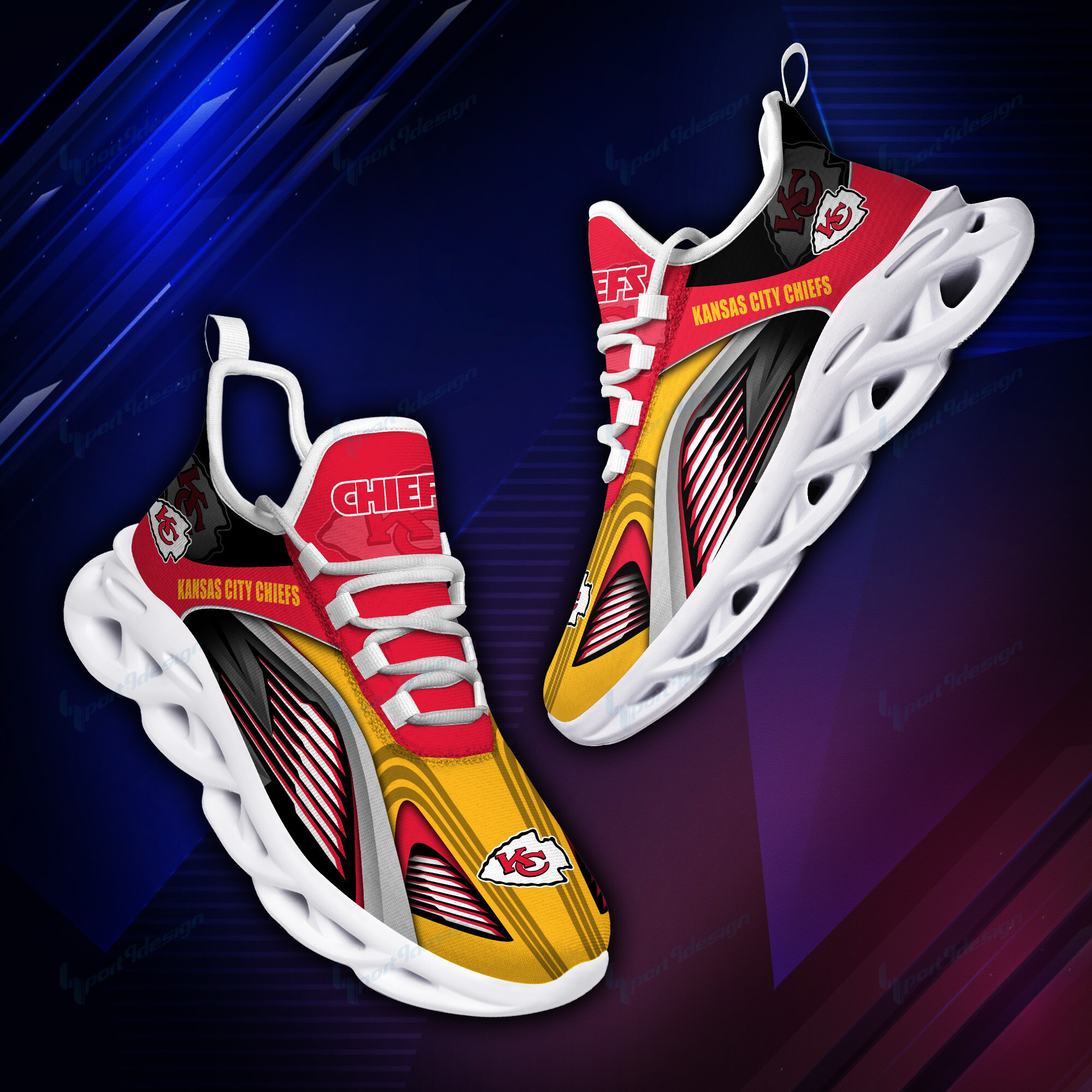 Kansas City Chiefs NFL Max Soul Shoes Sneakers For Men And Women