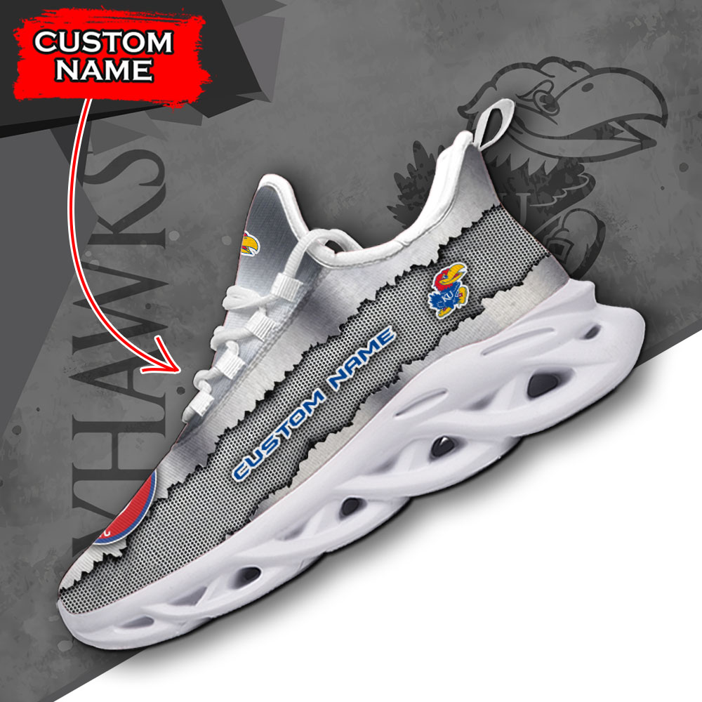 Kansas Jayhawks NCAA Max Soul Shoes Sneakers For Men And Women