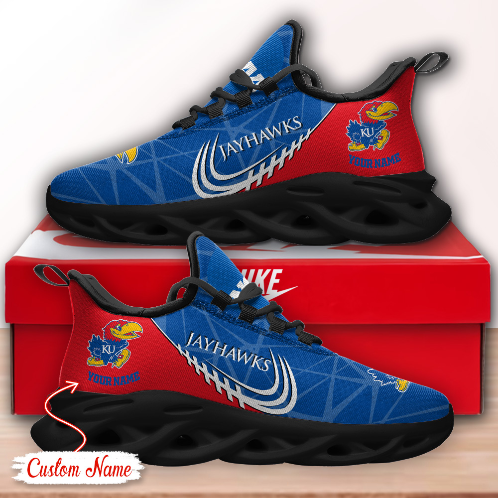Kansas Jayhawks NCAA Max Soul Shoes Sneakers For Men And Women