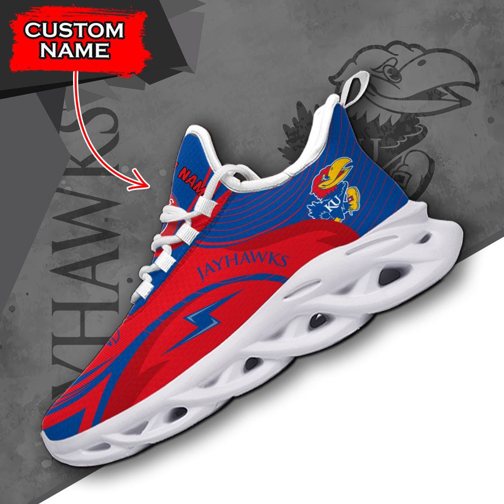 Kansas Jayhawks NCAA Max Soul Shoes Sneakers For Men And Women