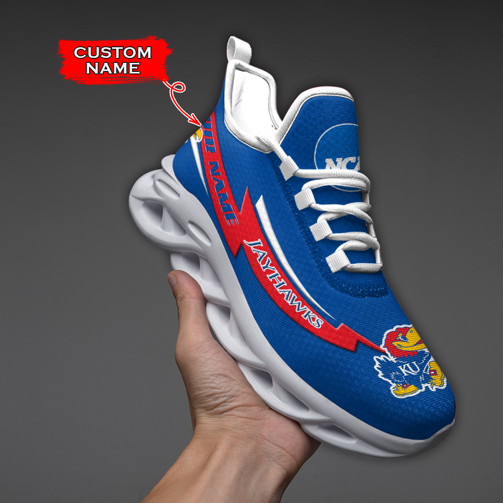 Kansas Jayhawks NCAA Max Soul Shoes Sneakers For Men And Women