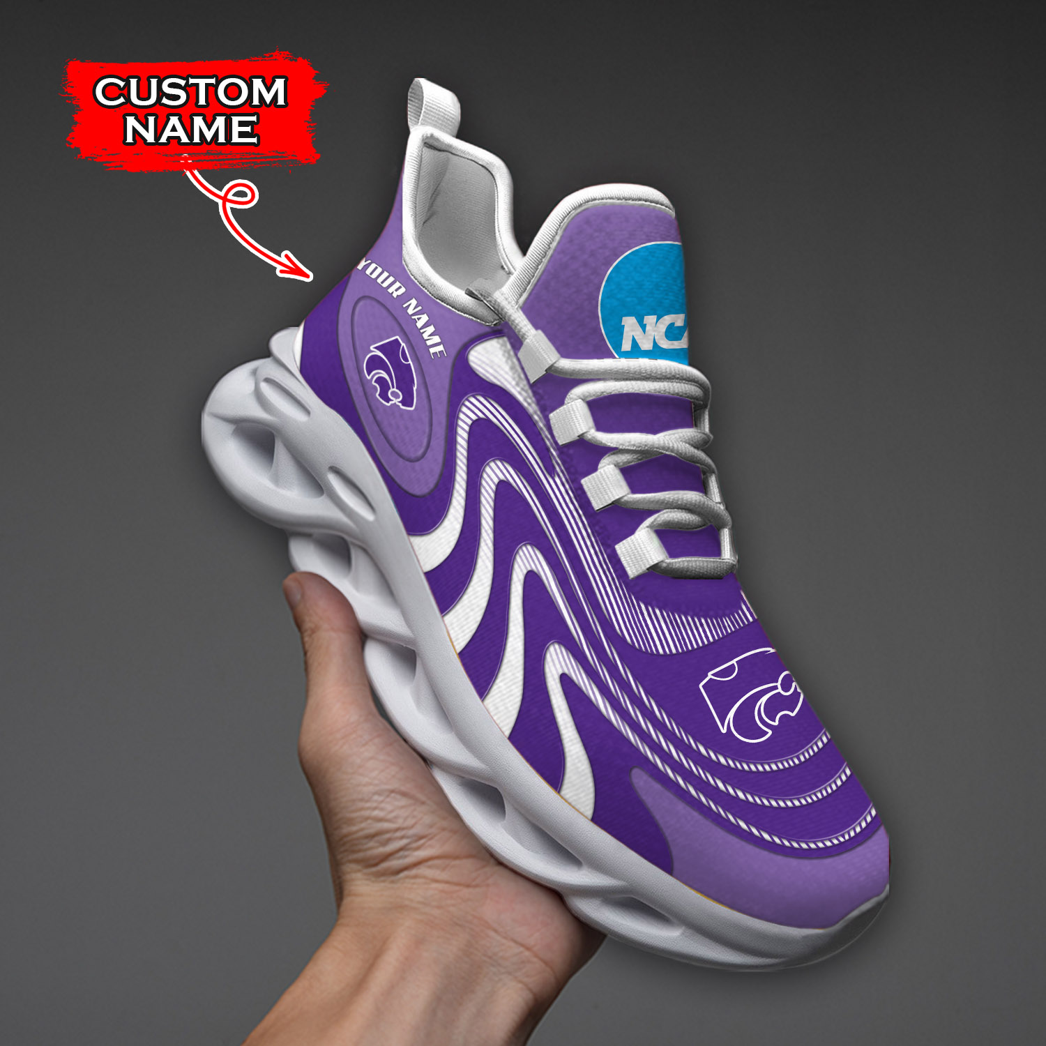 Kansas State Wildcats NCAA Max Soul Shoes Sneakers For Men And Women