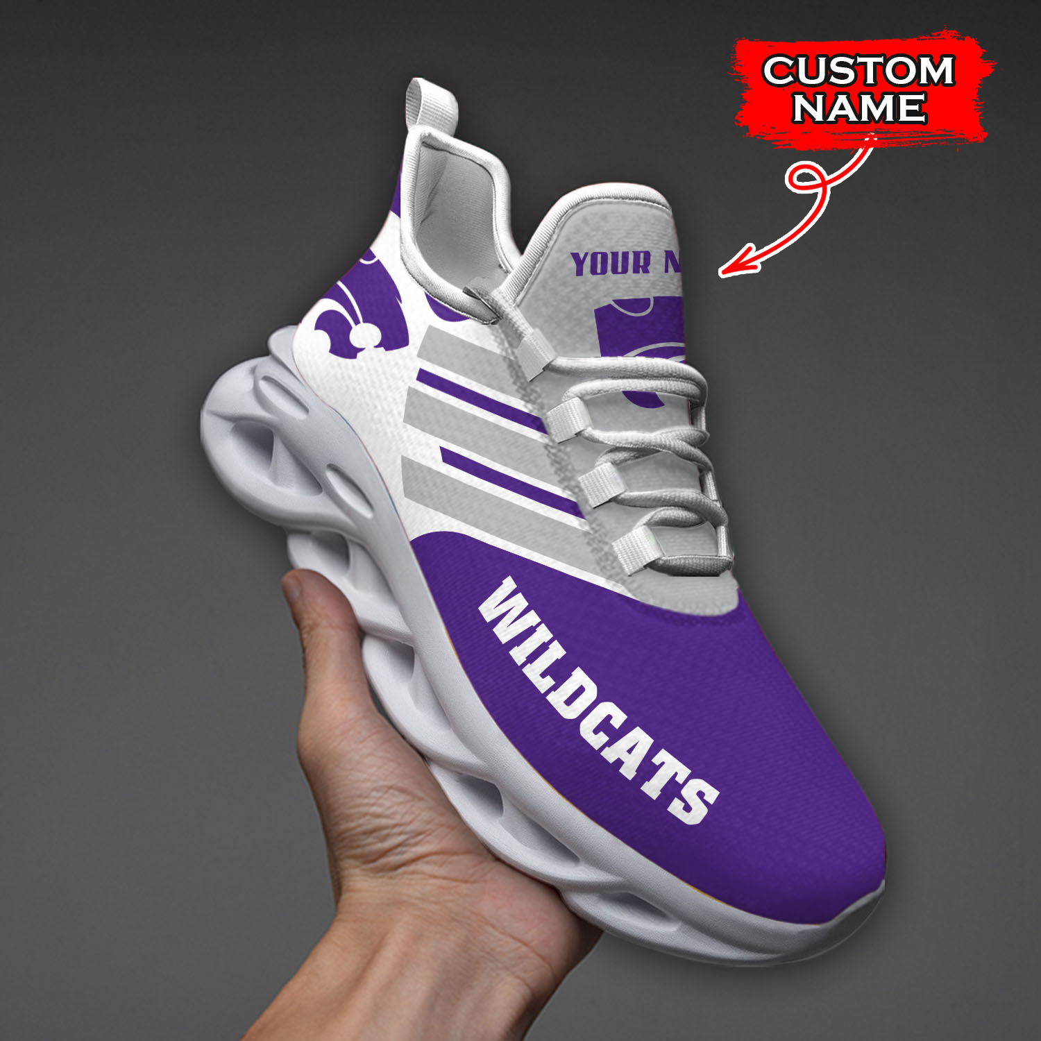 Kansas State Wildcats NCAA Max Soul Shoes Sneakers For Men And Women