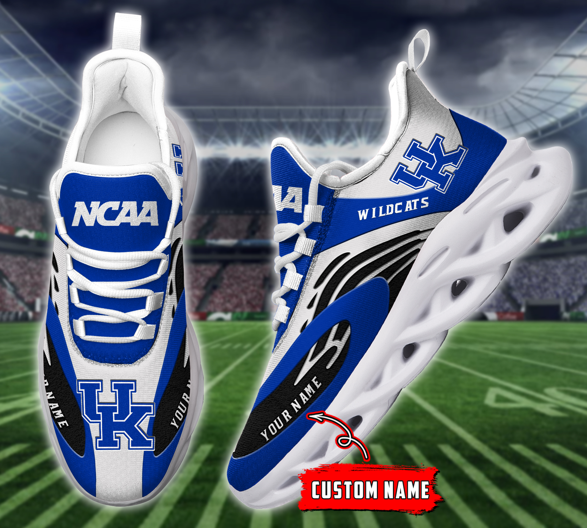 Kentucky Wildcats NCAA Max Soul Shoes Sneakers For Men And Women