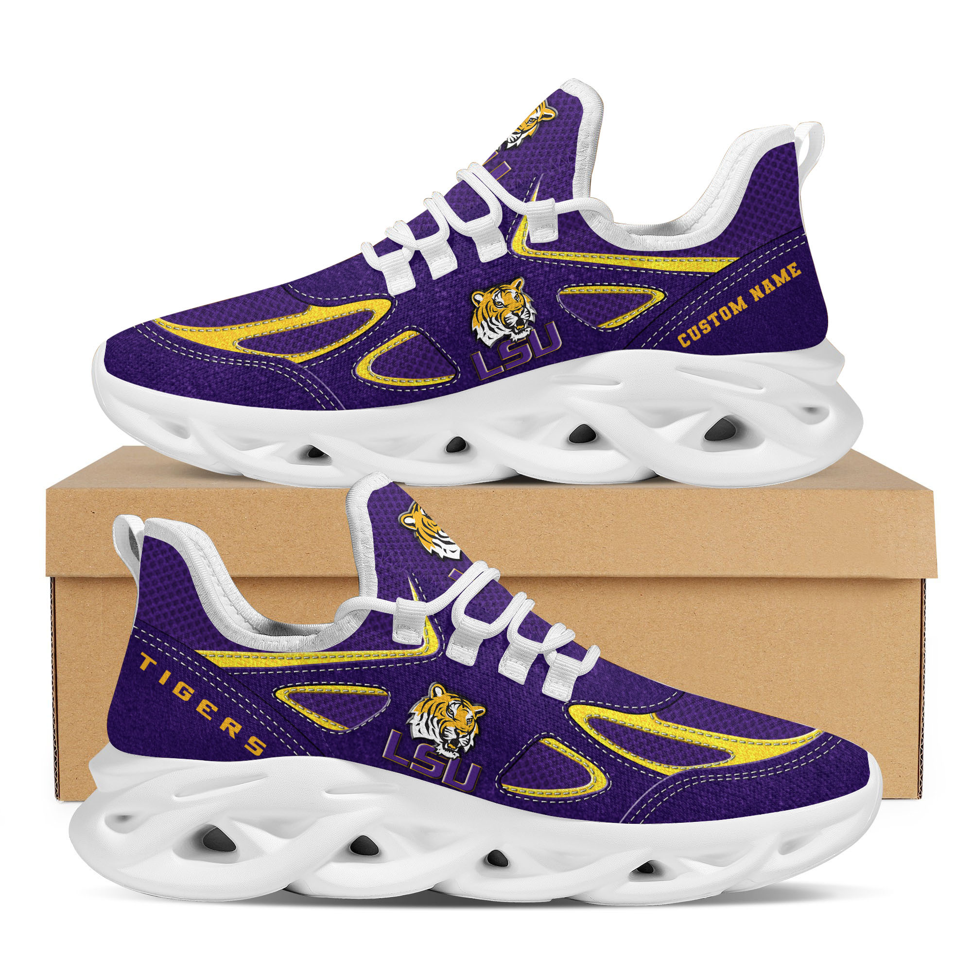 LSU Tigers Max Soul Shoes Sneakers For Men And Women
