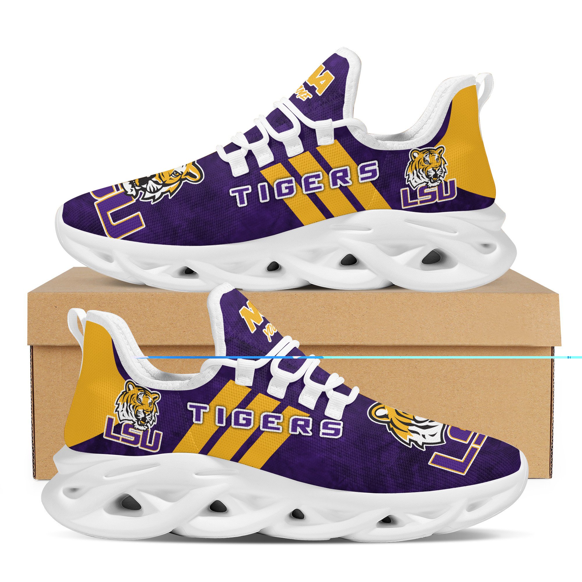 LSU Tigers Max Soul Shoes Sneakers For Men And Women