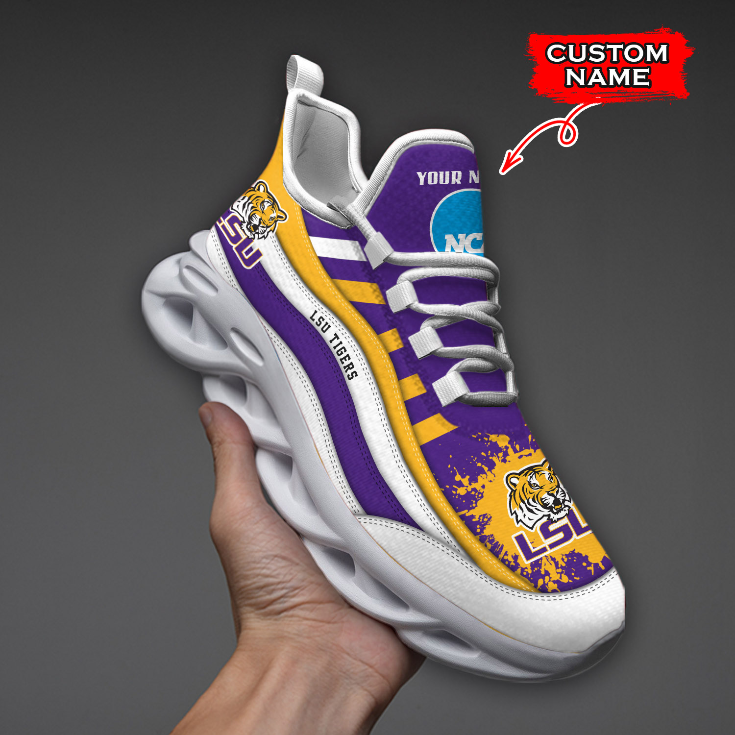 LSU Tigers NCAA Max Soul Shoes Sneakers For Men And Women