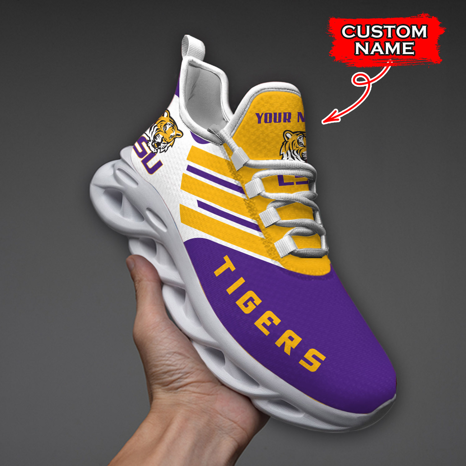 LSU Tigers NCAA Max Soul Shoes Sneakers For Men And Women