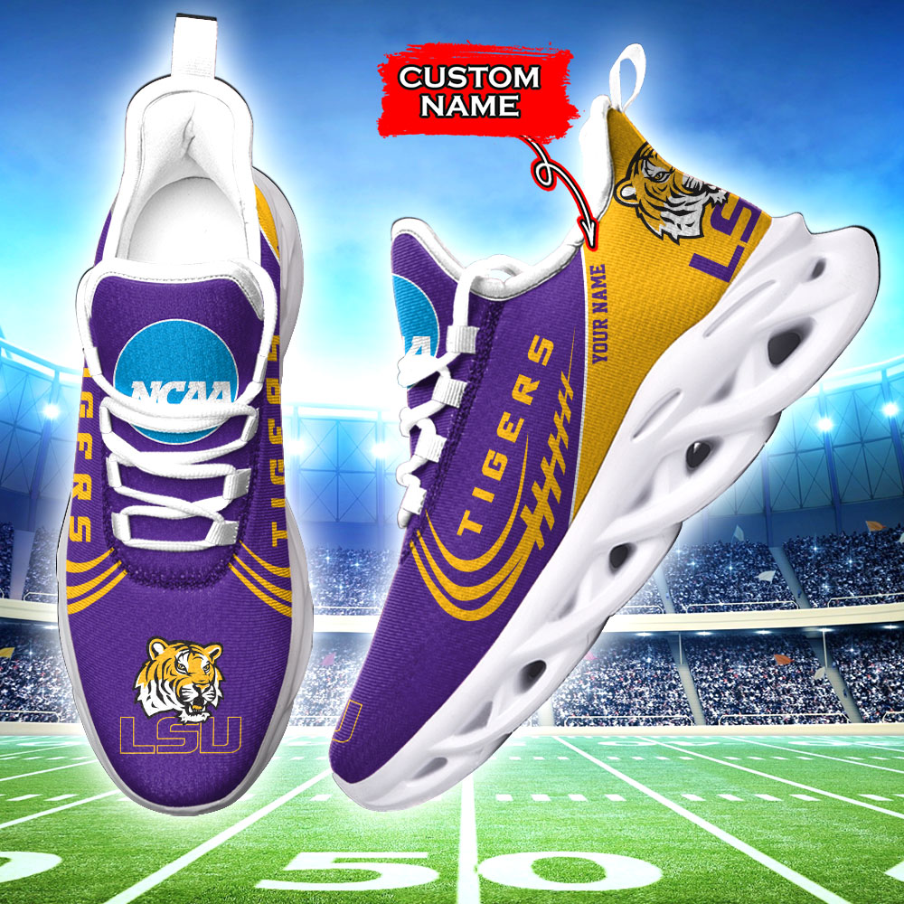 LSU Tigers NCAA Max Soul Shoes Sneakers For Men And Women