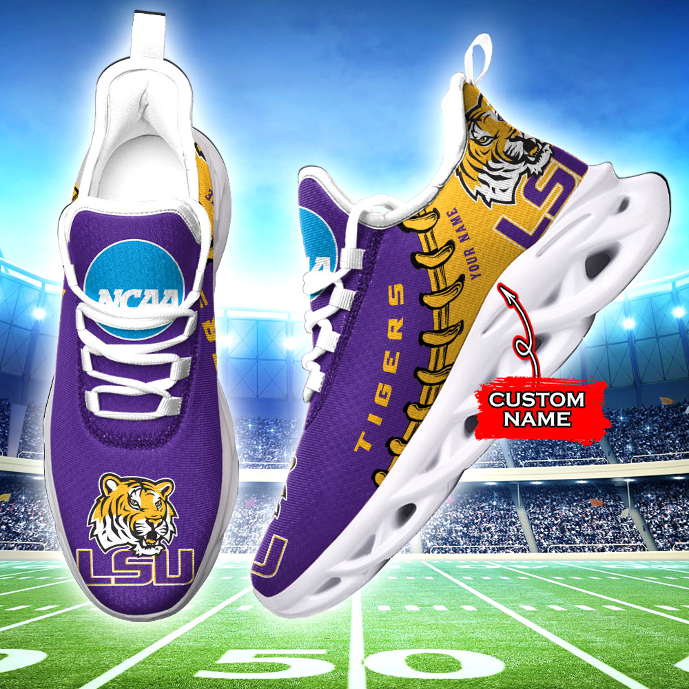 LSU Tigers NCAA Max Soul Shoes Sneakers For Men And Women