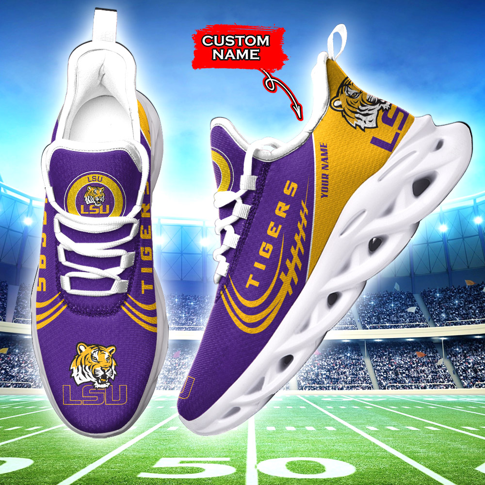 LSU Tigers NCAA Max Soul Shoes Sneakers For Men And Women