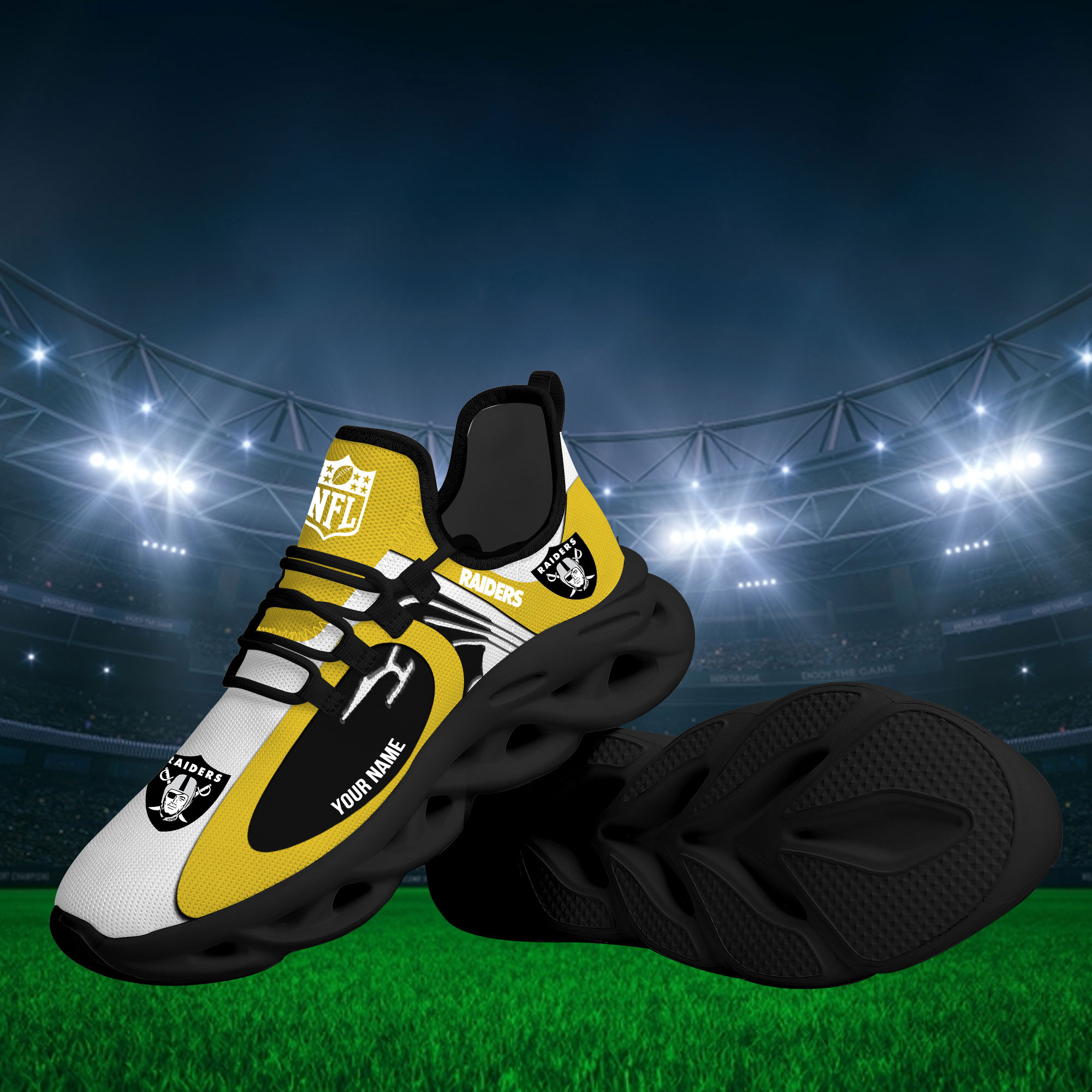 Las Vegas Raiders Max Soul Shoes Sneakers For Men And Women