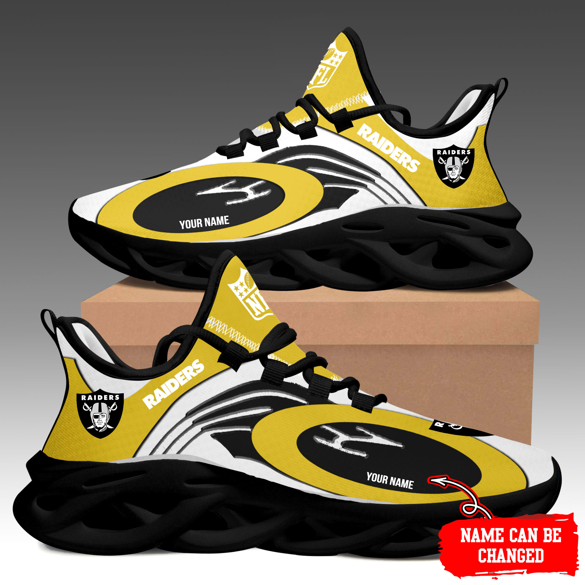 Las Vegas Raiders Max Soul Shoes Sneakers For Men And Women