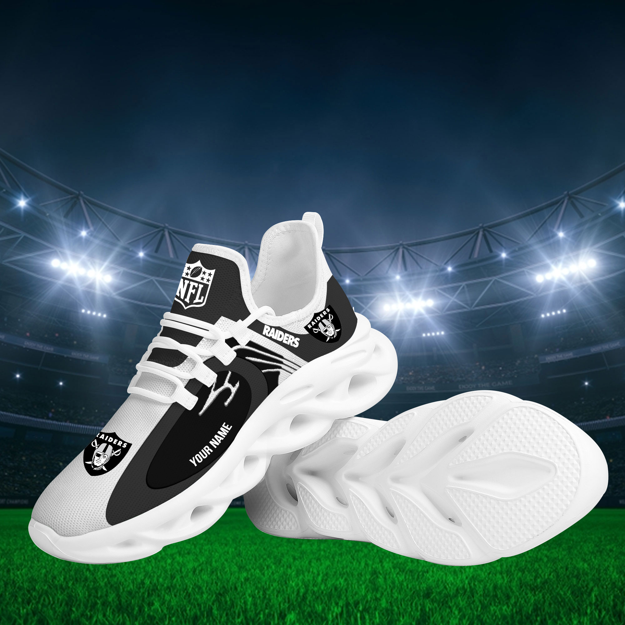 Las Vegas Raiders Max Soul Shoes Sneakers For Men And Women