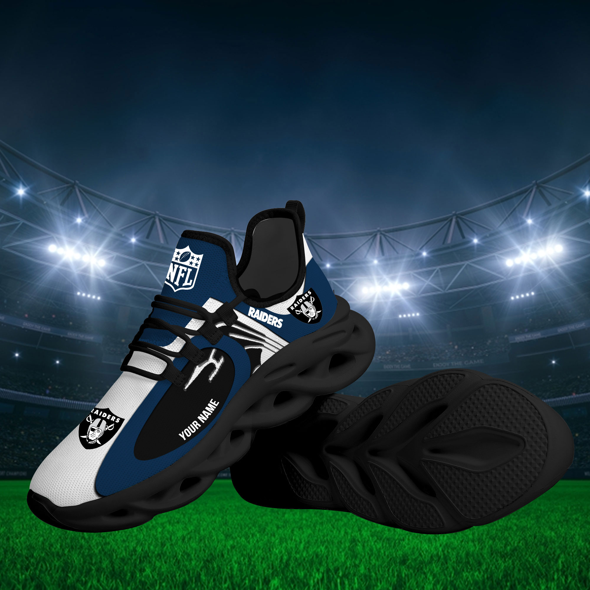 Las Vegas Raiders Max Soul Shoes Sneakers For Men And Women
