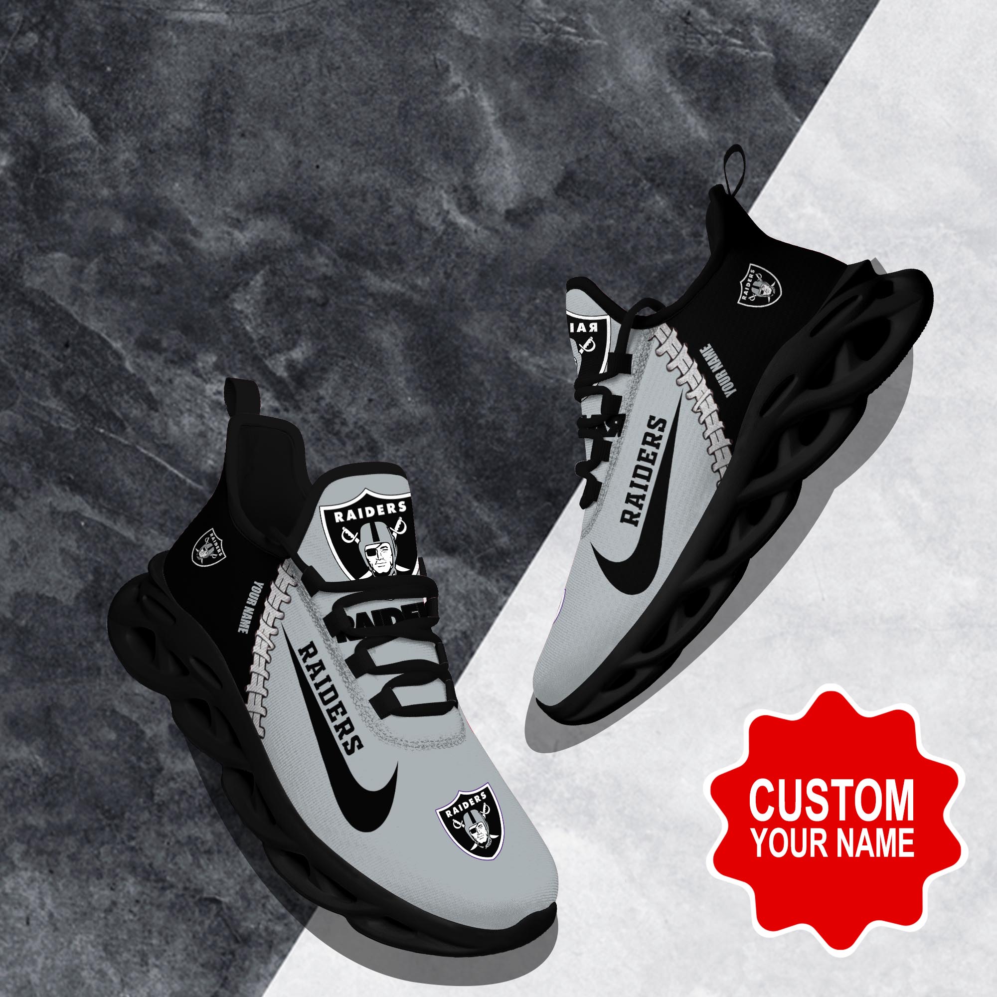 Las Vegas Raiders Max Soul Shoes Sneakers For Men And Women