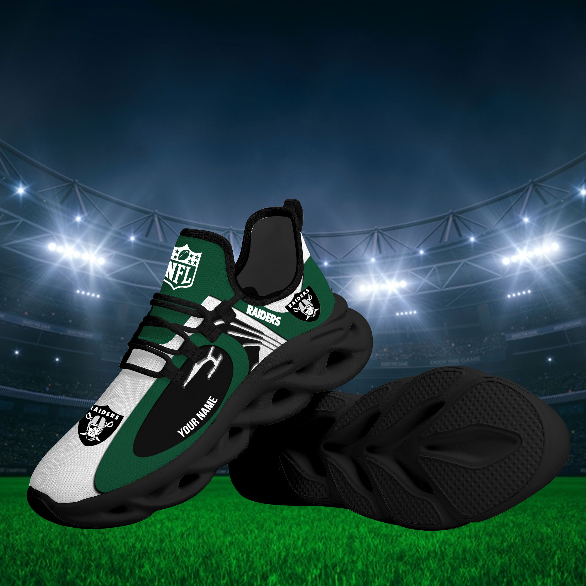 Las Vegas Raiders Max Soul Shoes Sneakers For Men And Women