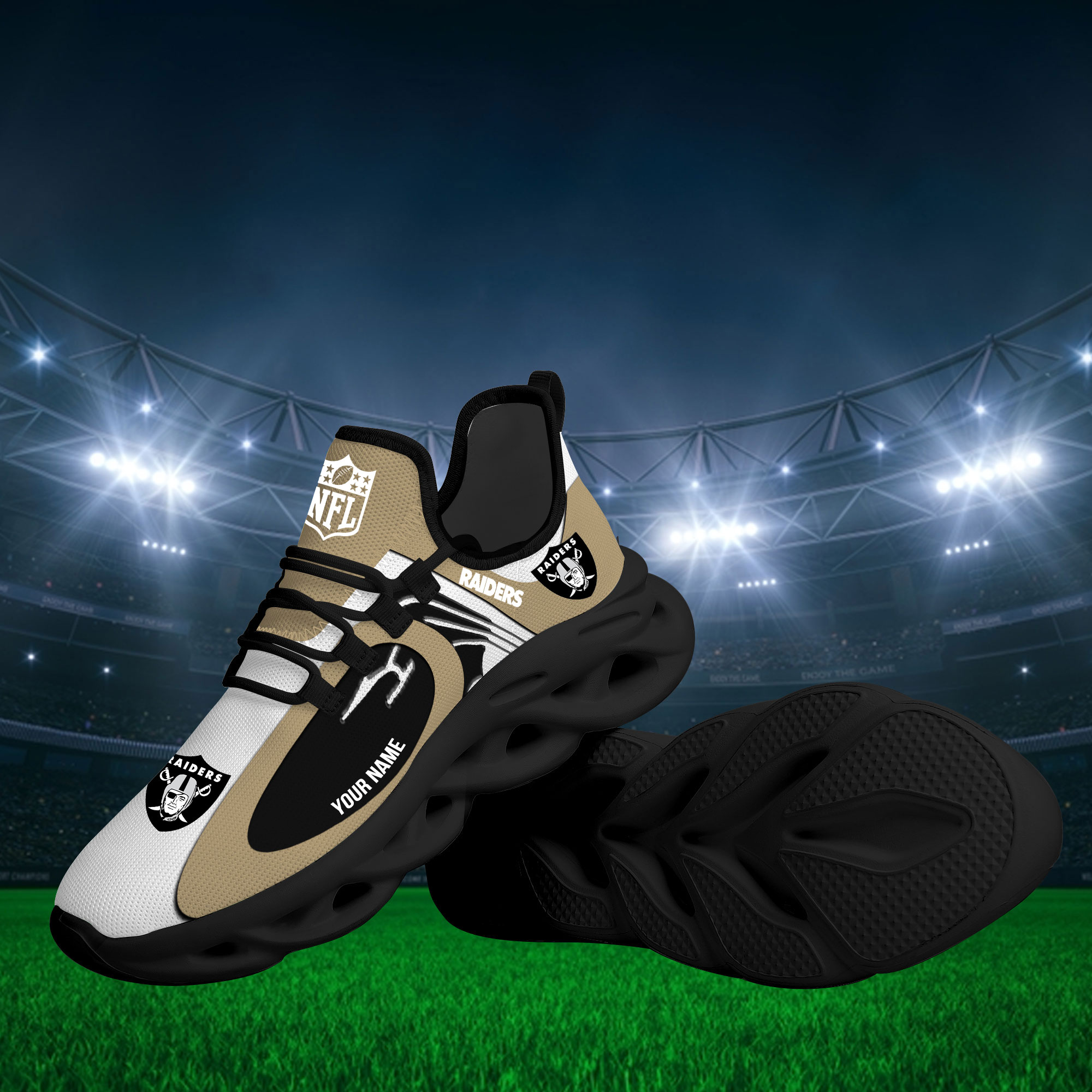 Las Vegas Raiders Max Soul Shoes Sneakers For Men And Women