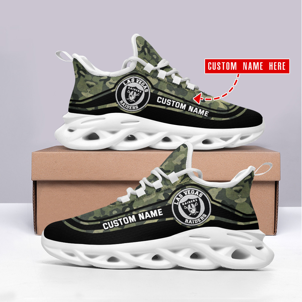 Las Vegas Raiders NFL Max Soul Shoes Sneakers For Men And Women
