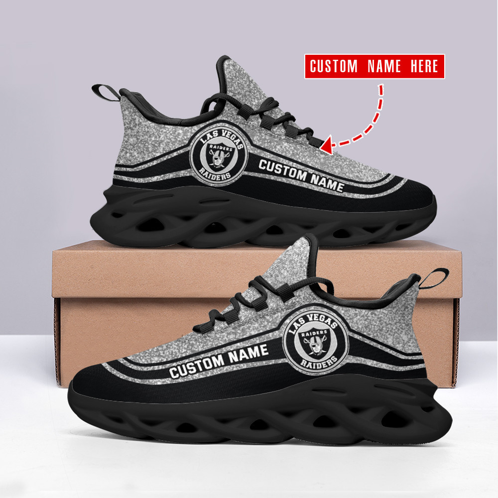 Las Vegas Raiders NFL Max Soul Shoes Sneakers For Men And Women