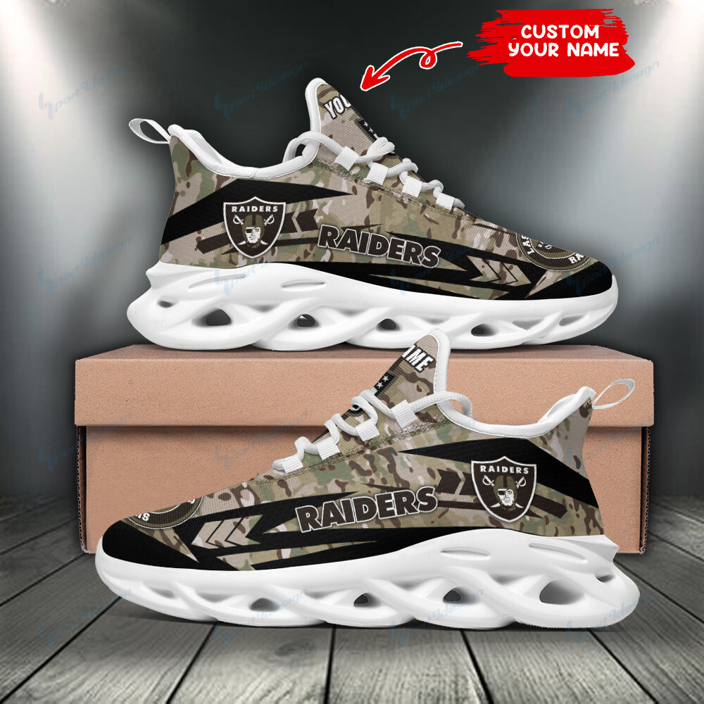 Las Vegas Raiders NFL Max Soul Shoes Sneakers For Men And Women