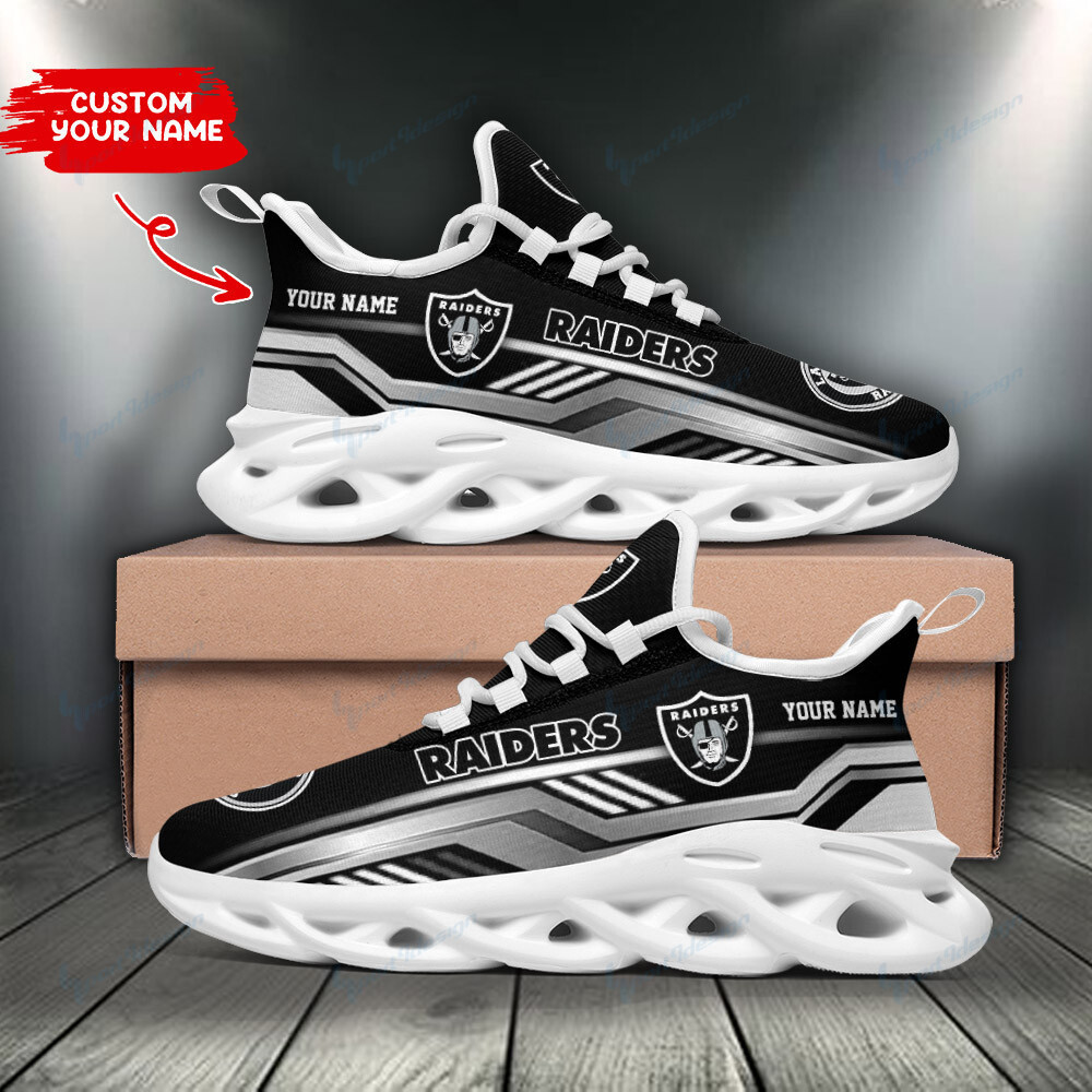 Las Vegas Raiders NFL Max Soul Shoes Sneakers For Men And Women