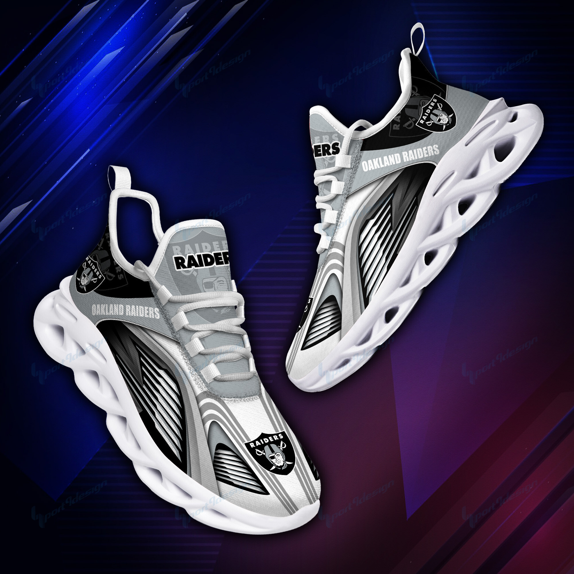 Las Vegas Raiders NFL Max Soul Shoes Sneakers For Men And Women
