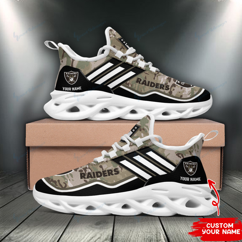 Las Vegas Raiders NFL Max Soul Shoes Sneakers For Men And Women