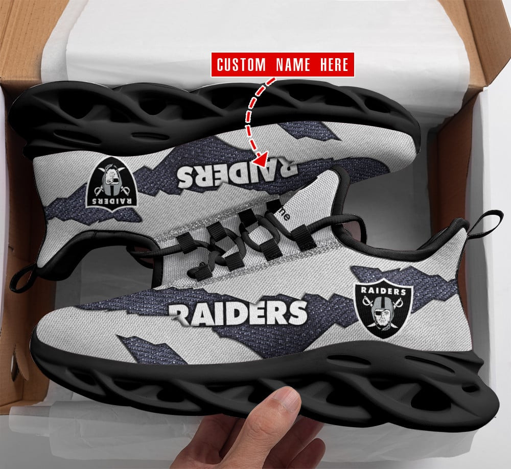 Las Vegas Raiders NFL Max Soul Shoes Sneakers For Men And Women