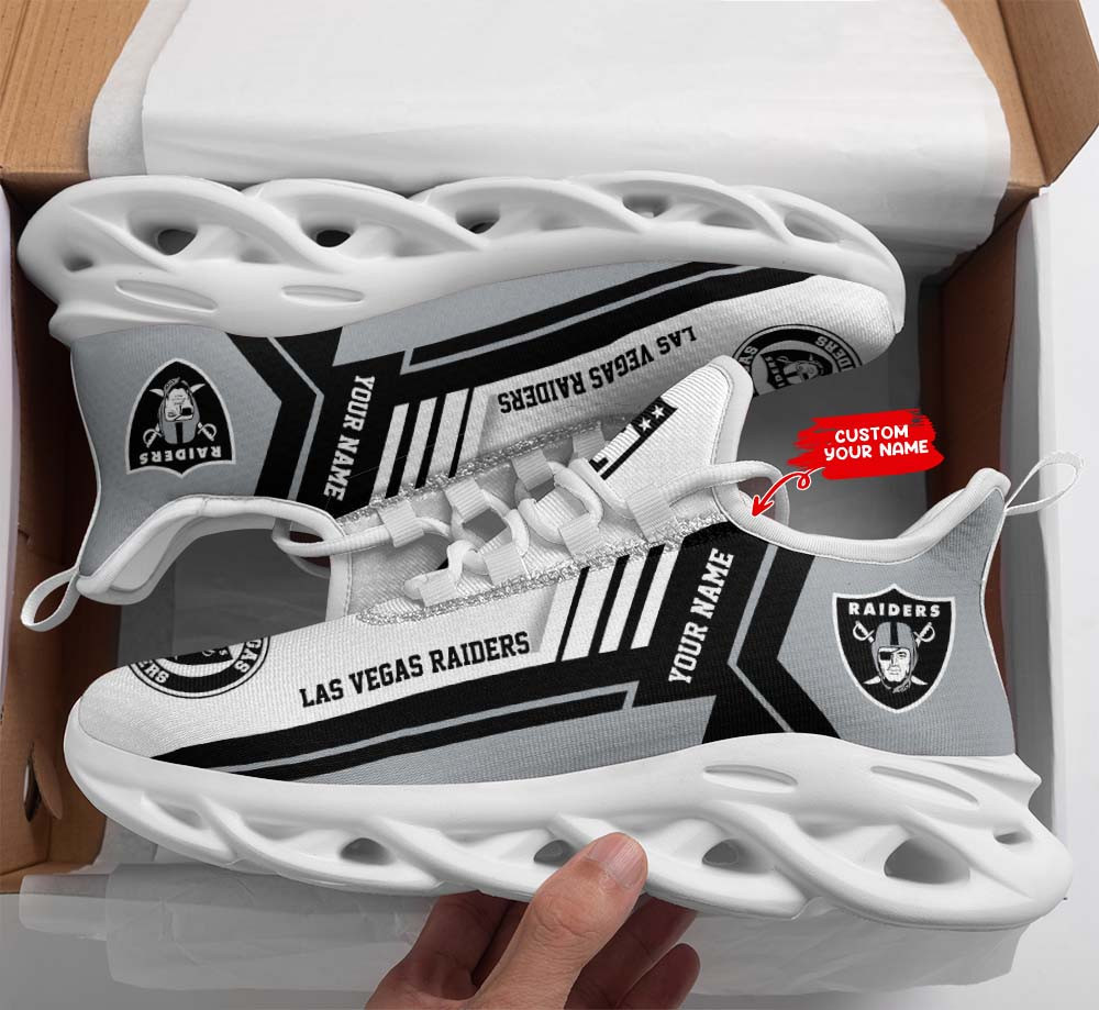 Las Vegas Raiders NFL Max Soul Shoes Sneakers For Men And Women