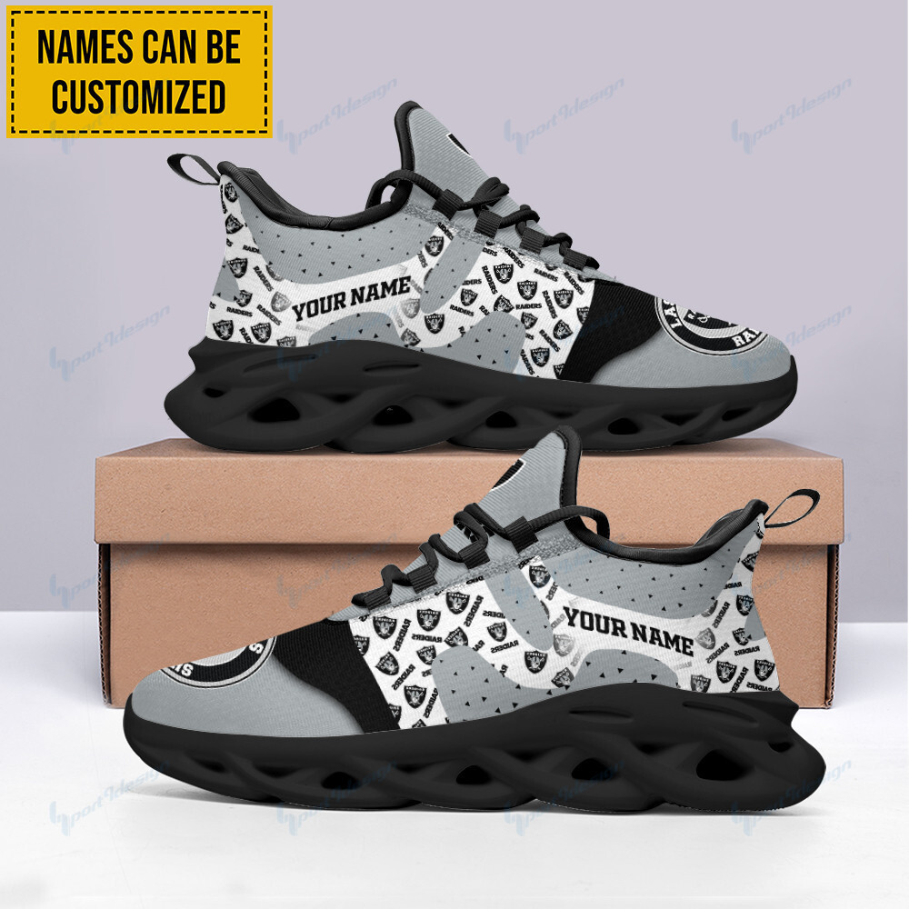 Las Vegas Raiders NFL Max Soul Shoes Sneakers For Men And Women