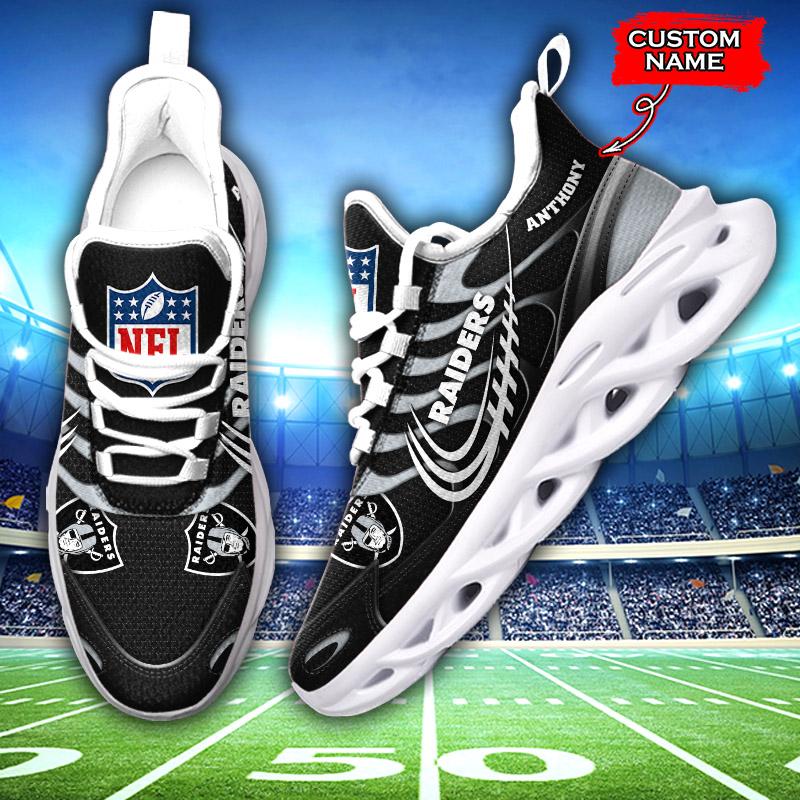 Las Vegas Raiders NFL Max Soul Shoes Sneakers For Men And Women