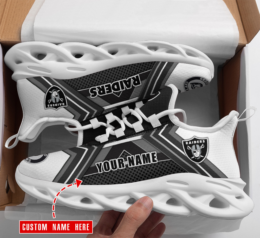 Las Vegas Raiders NFL Max Soul Shoes Sneakers For Men And Women