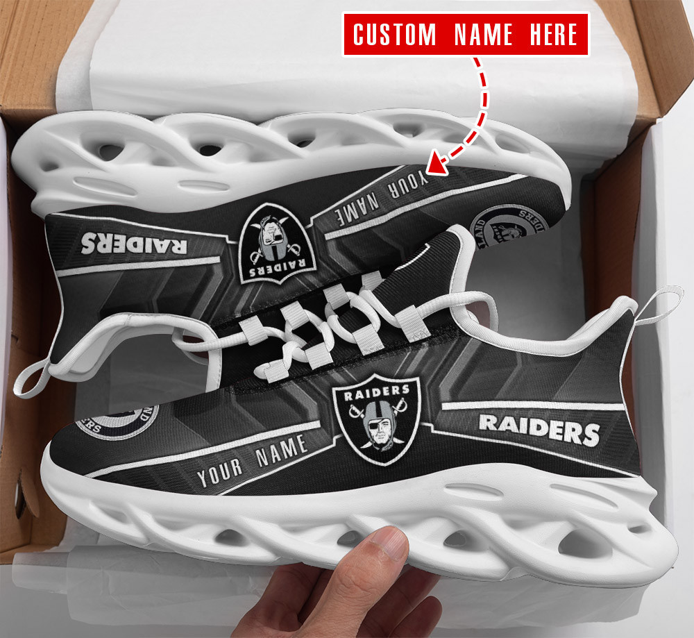 Las Vegas Raiders NFL Max Soul Shoes Sneakers For Men And Women