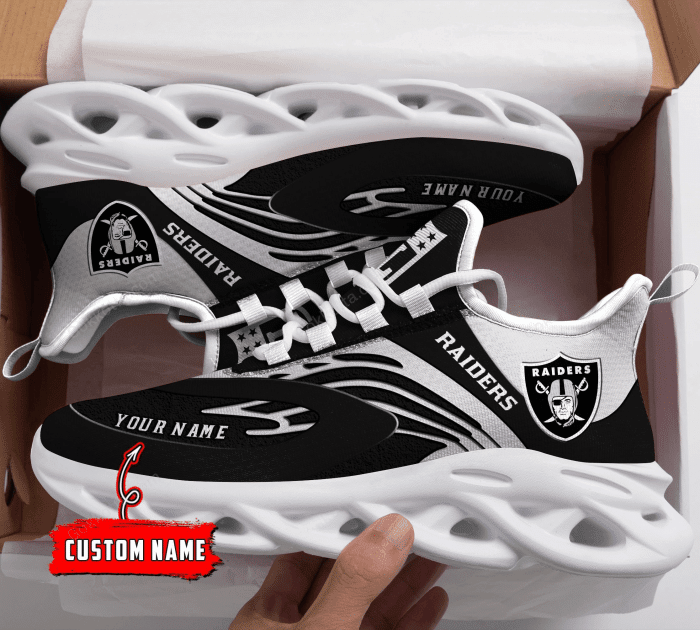 Las Vegas Raiders NFL Max Soul Shoes Sneakers For Men And Women