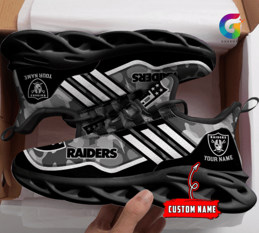 Las Vegas Raiders NFL Max Soul Shoes Sneakers For Men And Women