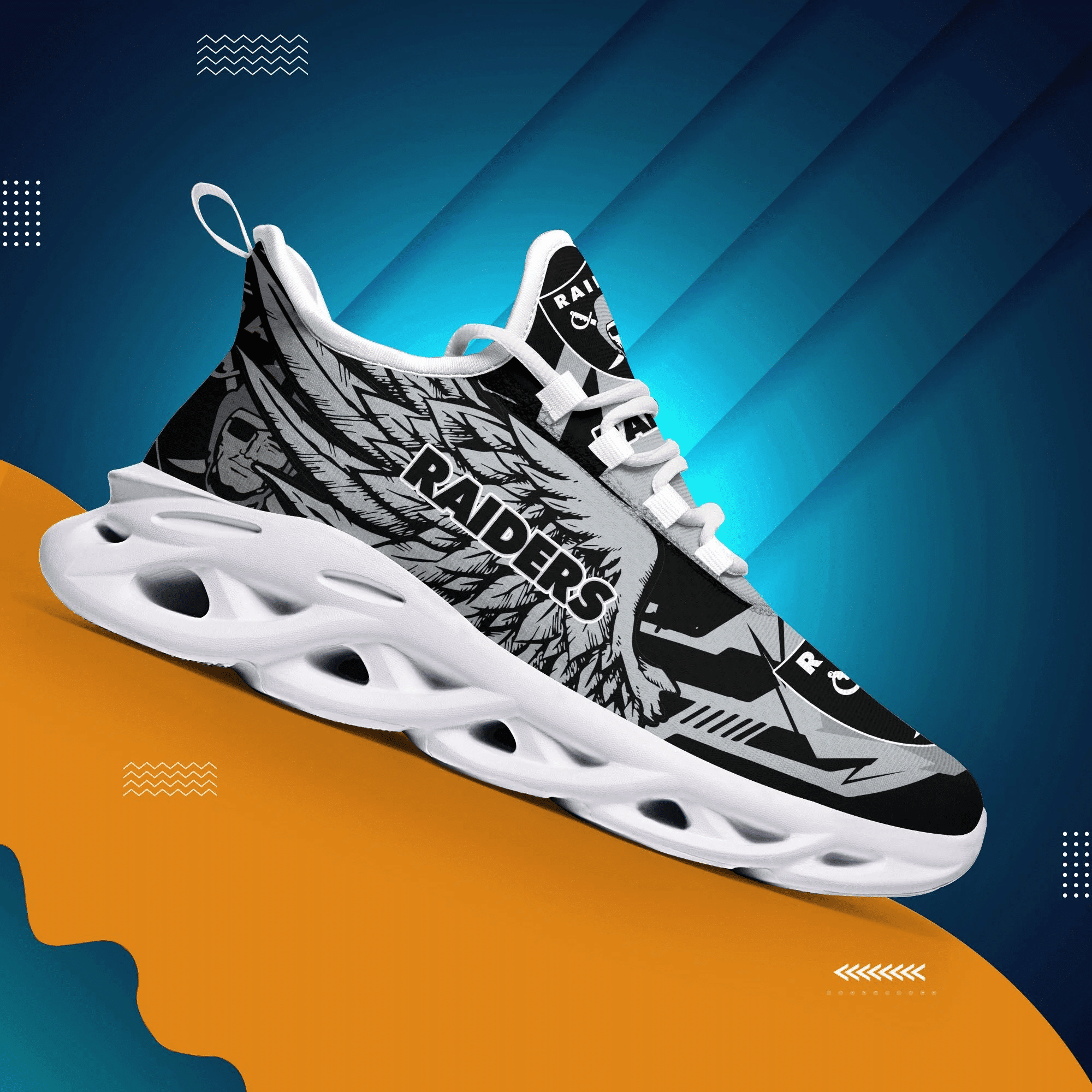 Las Vegas Raiders NFL Max Soul Shoes Sneakers For Men And Women