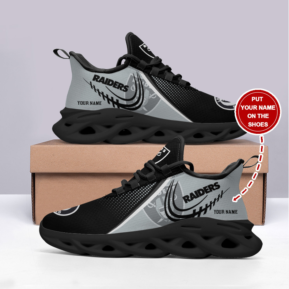 Las Vegas Raiders NFL Max Soul Shoes Sneakers For Men And Women