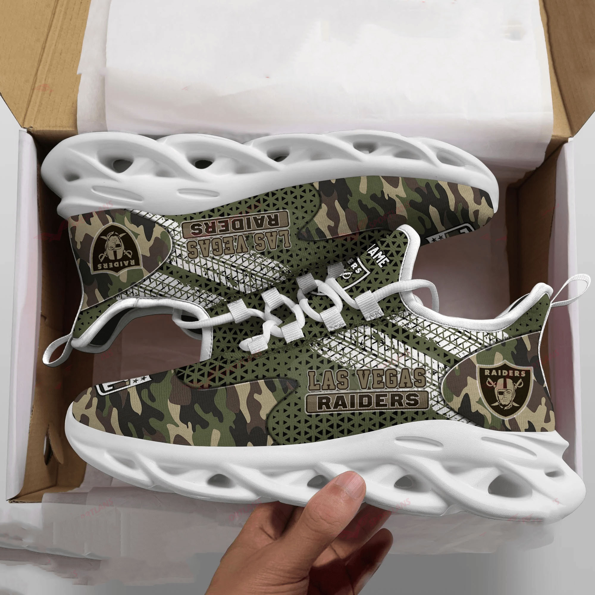 Las Vegas Raiders NFL Max Soul Shoes Sneakers For Men And Women
