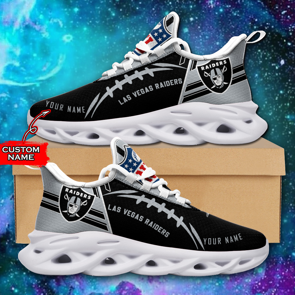 Las Vegas Raiders NFL Max Soul Shoes Sneakers For Men And Women