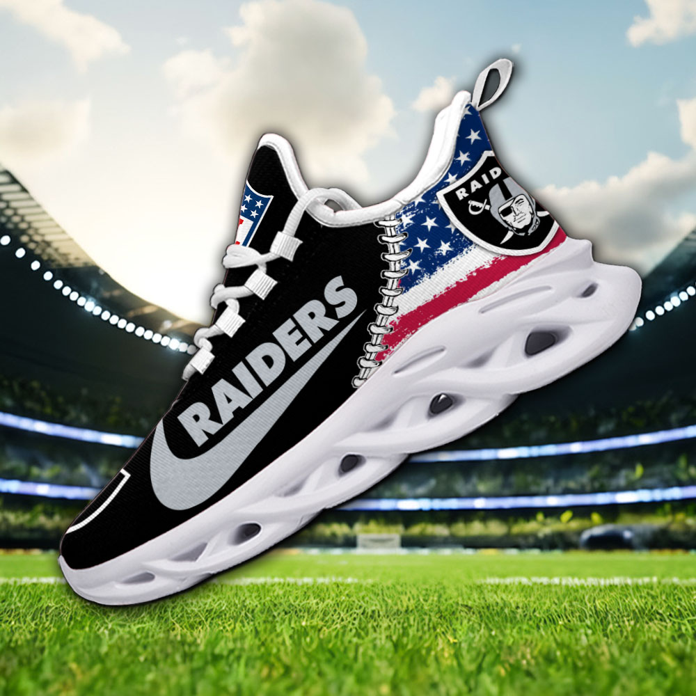 Las Vegas Raiders NFL Max Soul Shoes Sneakers For Men And Women