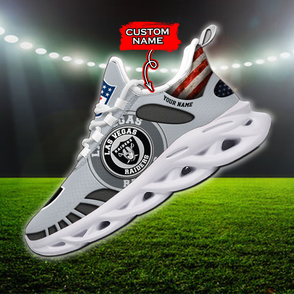 Las Vegas Raiders NFL Max Soul Shoes Sneakers For Men And Women