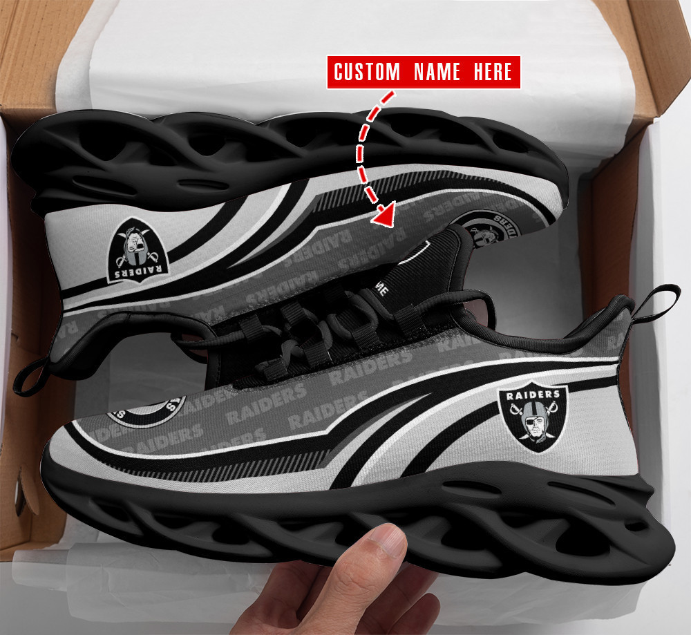 Las Vegas Raiders NFL Max Soul Shoes Sneakers For Men And Women