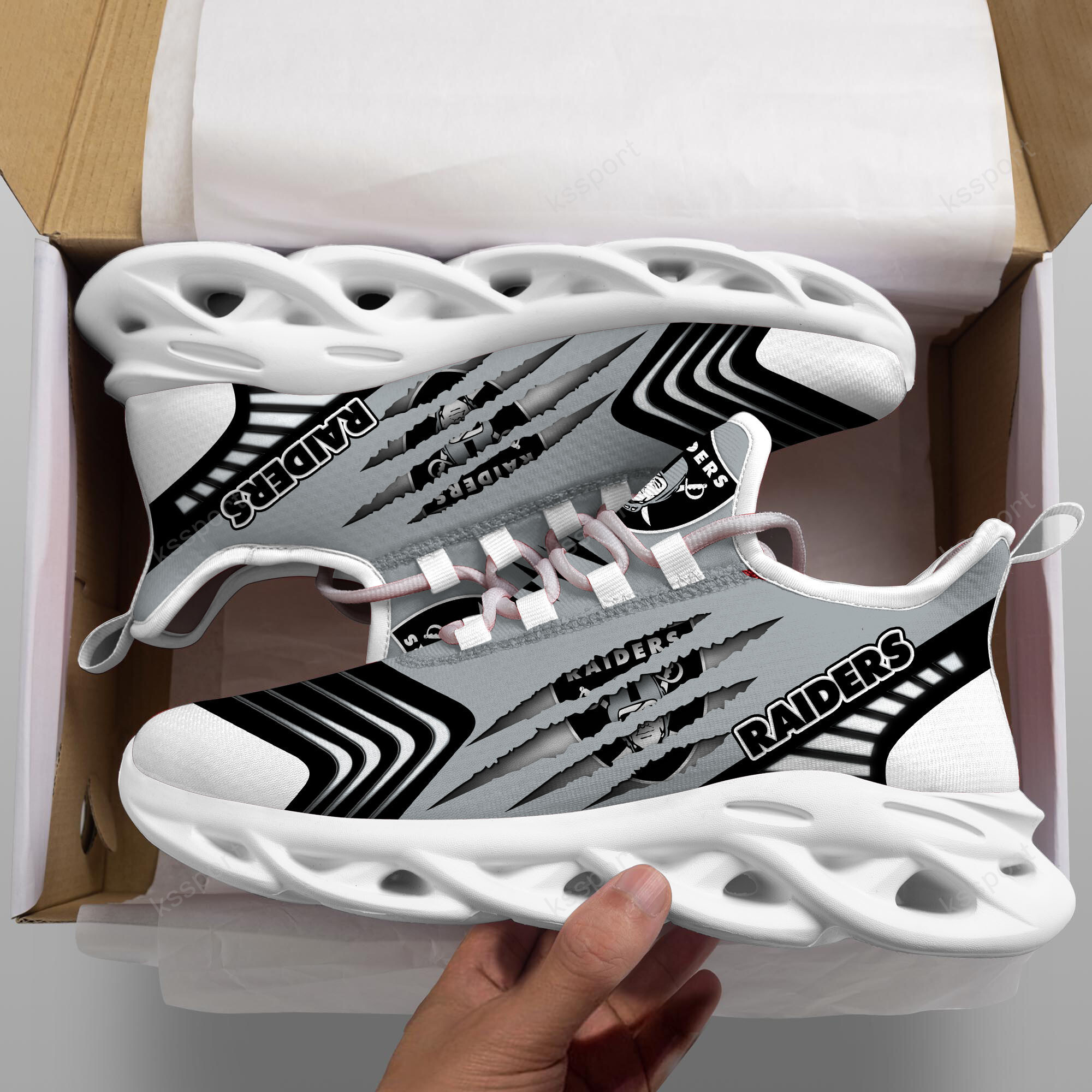 Las Vegas Raiders NFL Max Soul Shoes Sneakers For Men And Women