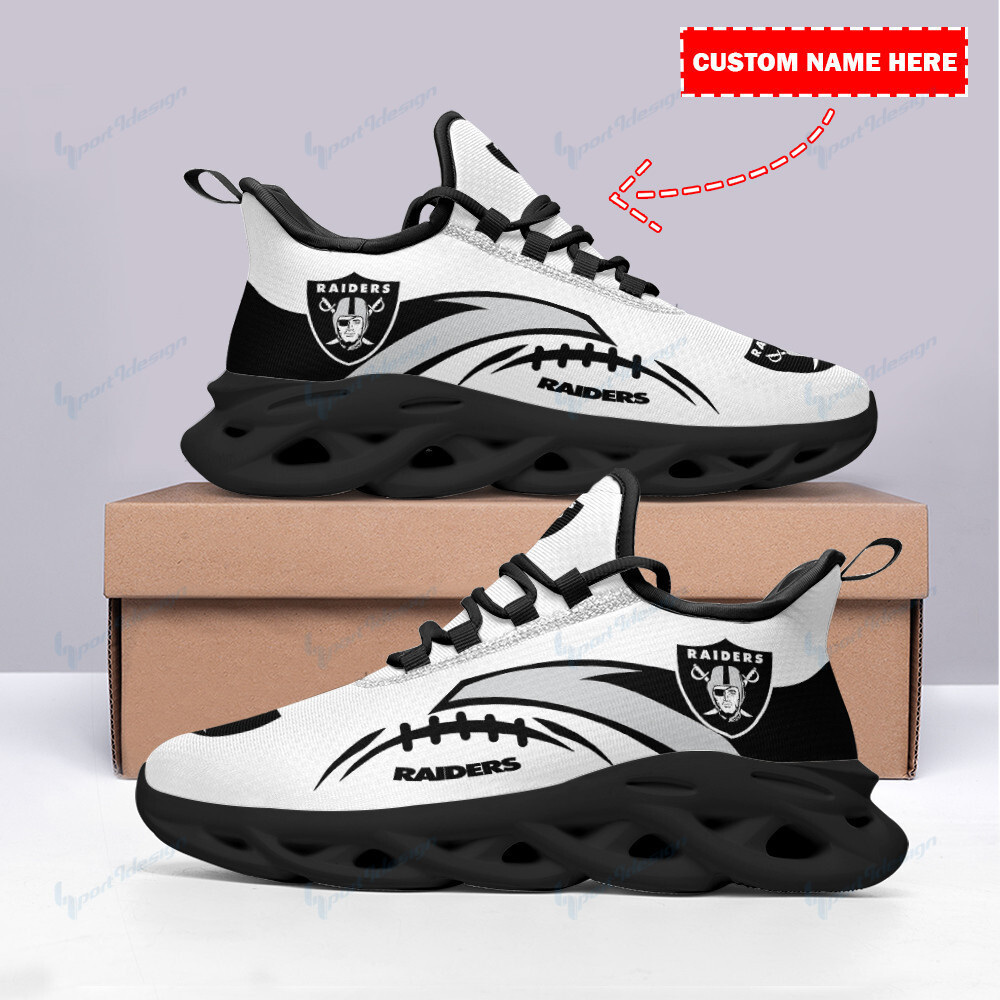 Las Vegas Raiders NFL Max Soul Shoes Sneakers For Men And Women
