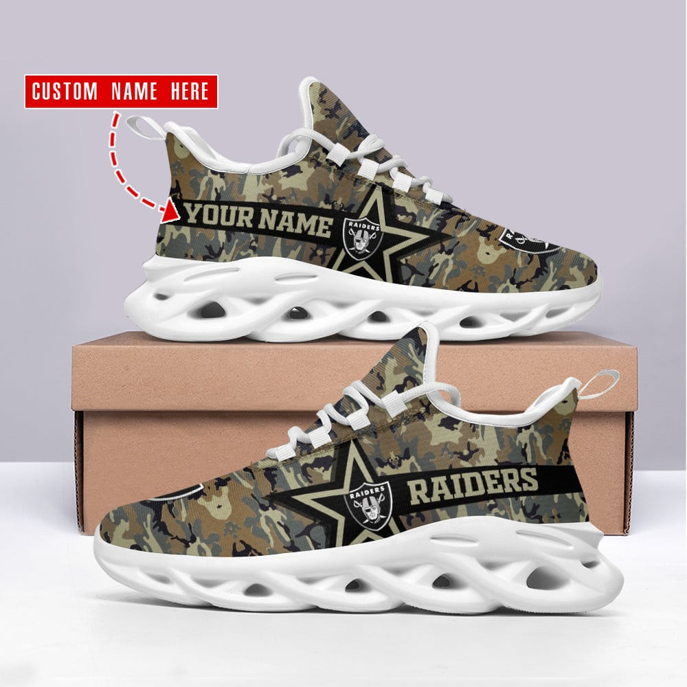 Las Vegas Raiders NFL Max Soul Shoes Sneakers For Men And Women