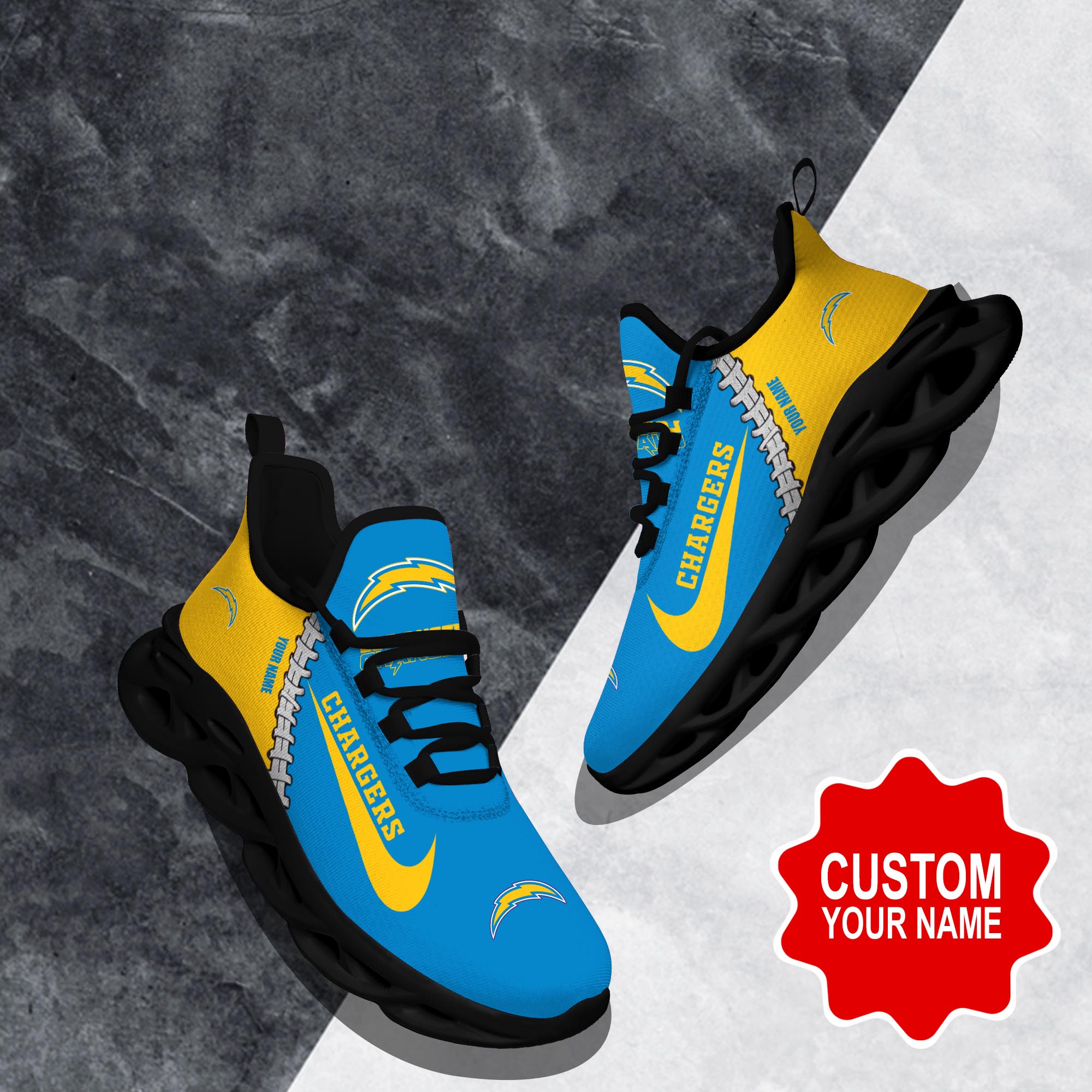 Los Angeles Chargers Max Soul Shoes Sneakers For Men And Women