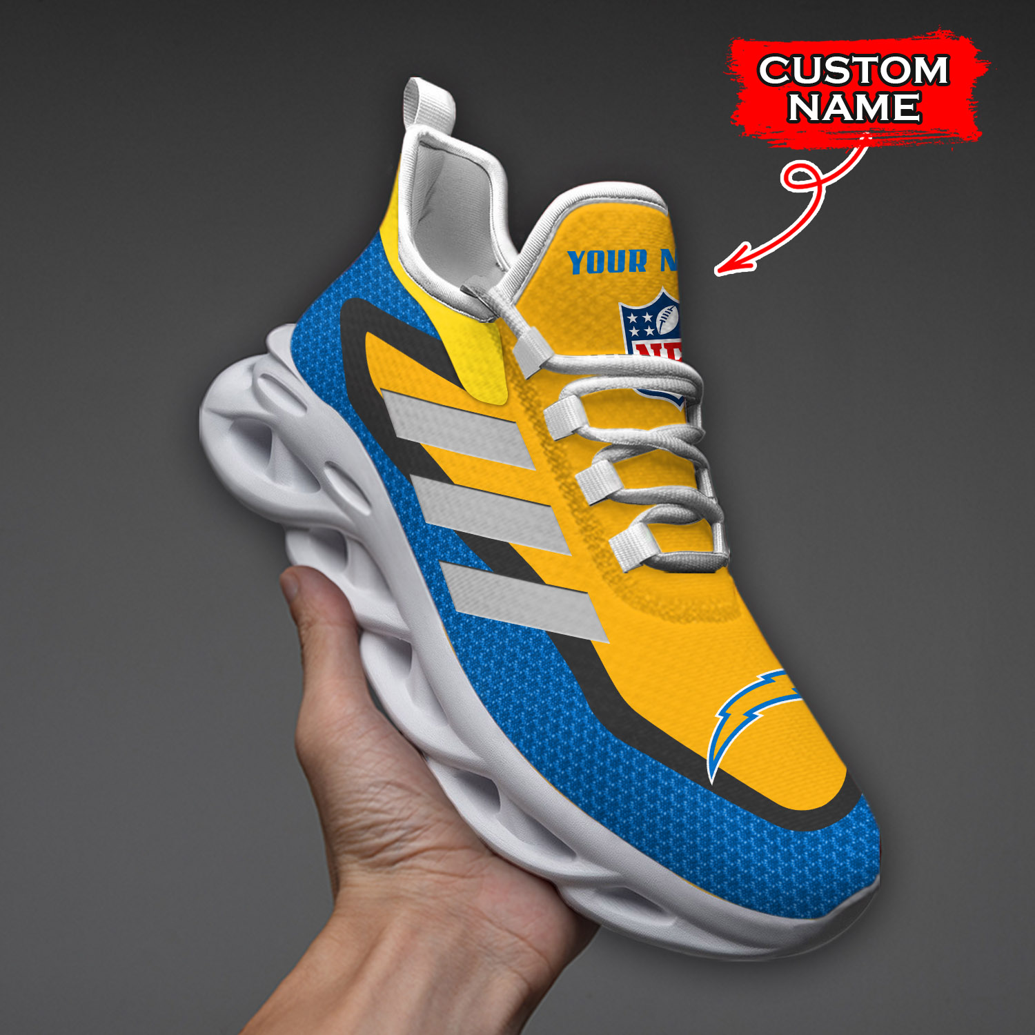 Los Angeles Chargers NFL Max Soul Shoes Sneakers For Men And Women
