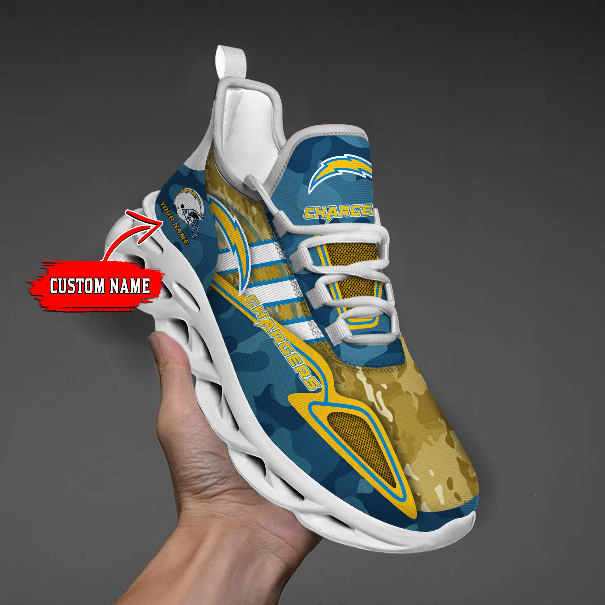 Los Angeles Chargers NFL Max Soul Shoes Sneakers For Men And Women
